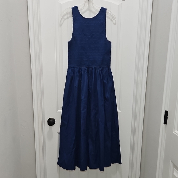 Madewell Sicily Poplin Midi Dress Blue Moon - Picture 2 of 13
